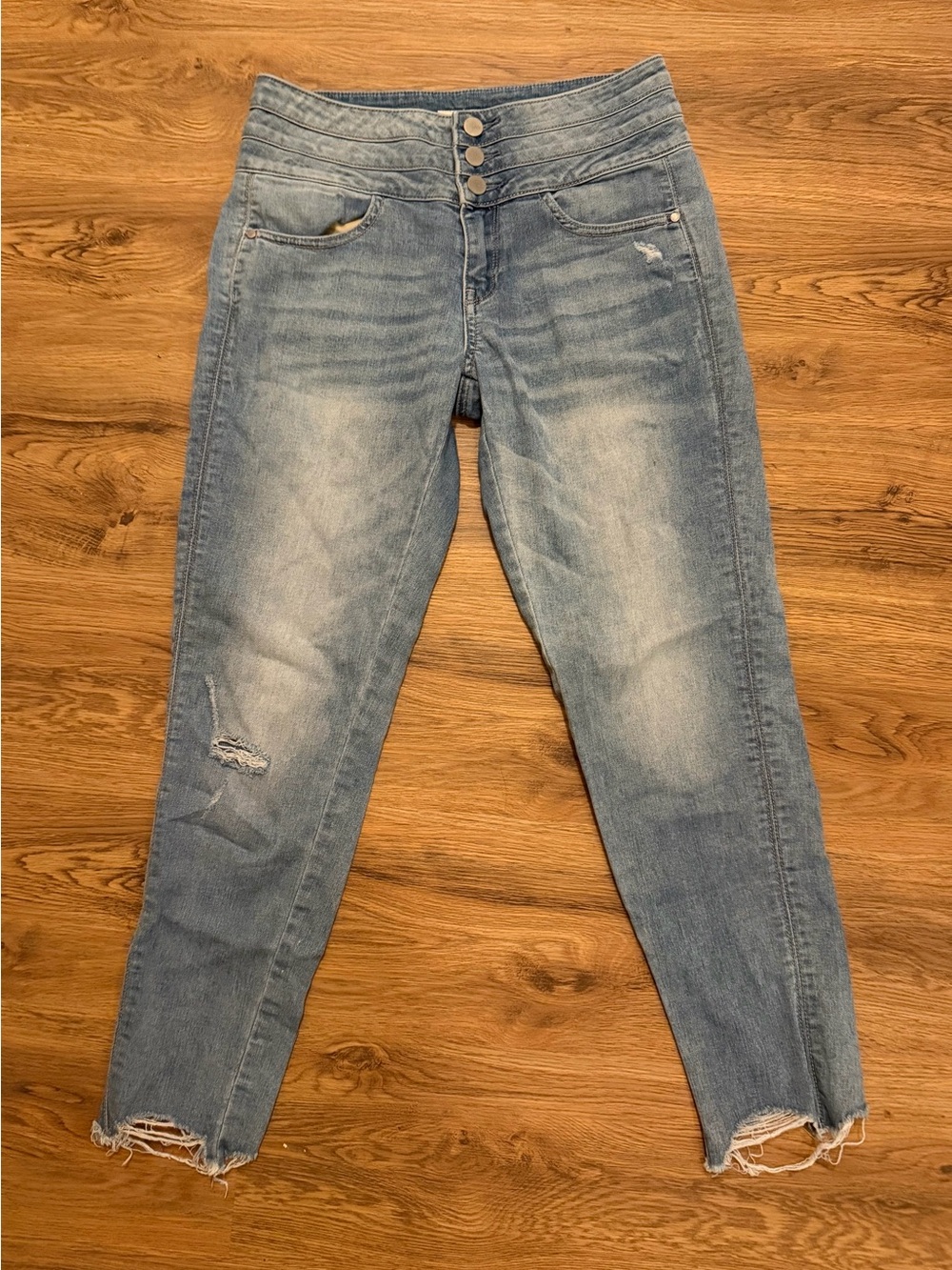 Miss Sixty Light Blue Distressed Jeans size 26   (0267)